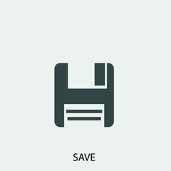  Save vector icon illustration sign