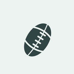 American_football vector icon illustration sign