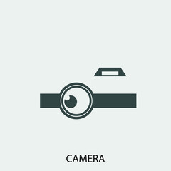 Camera vector icon illustration sign