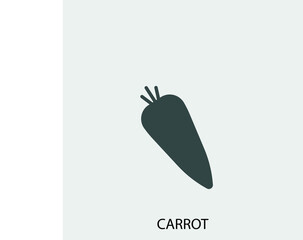  Carrot vector icon illustration sign