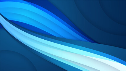 Dark blue abstract background geometry shine and layer element vector for presentation design. Suit for business, corporate, institution, party, festive, seminar, and talks.