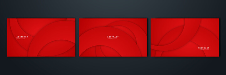 Fototapeta premium Dark red abstract background geometry shine and layer element vector for presentation design. Suit for business, corporate, institution, party, festive, seminar, and talks.