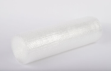 protective bubble wrap used to package products. It stands on a white background.