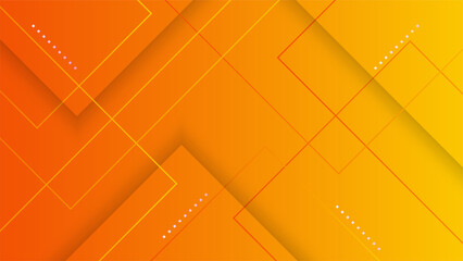 Orange yellow abstract background geometry shine and layer element vector for presentation design. Suit for business, corporate, institution, party, festive, seminar, and talks.