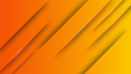 Orange yellow abstract background geometry shine and layer element vector for presentation design. Suit for business, corporate, institution, party, festive, seminar, and talks.