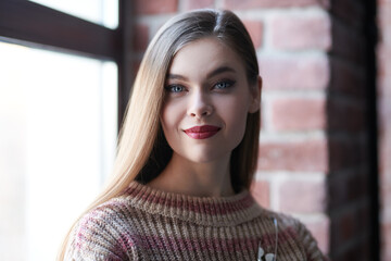 adorable blonde woman