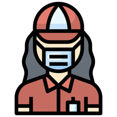 COURIER filled outline icon,linear,outline,graphic,illustration