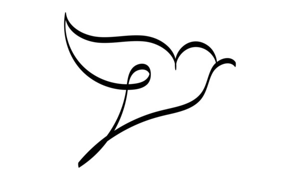 recommend clip art: Holy Spirit Line Art Design for print or use as poster, card, flyer, Tattoo or T Shirt