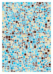 Fototapeta premium Offset Quads generative art background art illustration