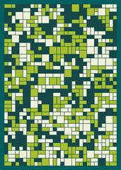 Fototapeta premium Offset Quads generative art background art illustration