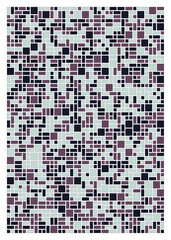 Fototapeta premium Offset Quads generative art background art illustration