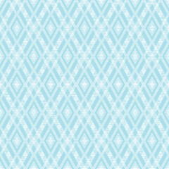 Pastel Blue Geometric Seamless Pattern Vector with Abstract Rhombus Shape
