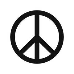 Vector peace symbol icon.Flat sign