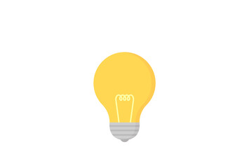 点灯している豆電球：アイデア・ソリューションのイメージ素材 