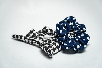 couple of hair bands in white background