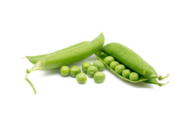 pea vegetable bean isolated on white background
