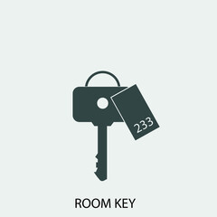 Room_key vector icon illustration sign
