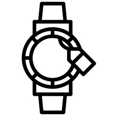 SMARTWATCH line icon,linear,,graphic,illustration