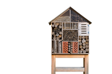 Insektenhotel freigestellt