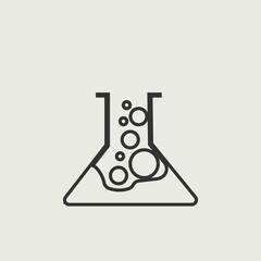 Test_tube vector icon illustration sign