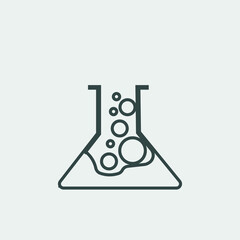 Test_tube vector icon illustration sign