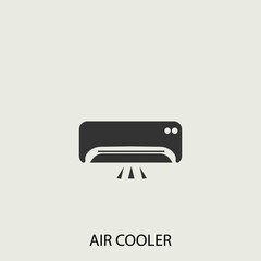 Air_cooler vector icon illustration sign