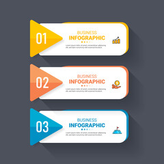 Presentation business infographic template vector.