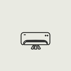 Air_cooler vector icon illustration sign