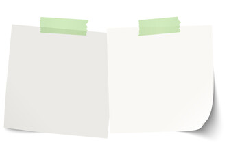 sticky notes with colored adhesive tape