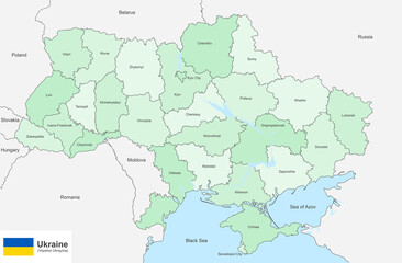 ukraine map and administrative divisions