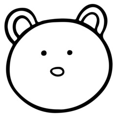 easter bunny face hand drawn doodle outline design illustration for web, wedsite, application, presentation, Graphics design, branding, etc.