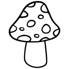 mushroom hand drawn outline design illustration for web, wedsite, application, presentation, Graphics design, branding, etc.