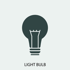 Light_bulb vector icon illustration sign