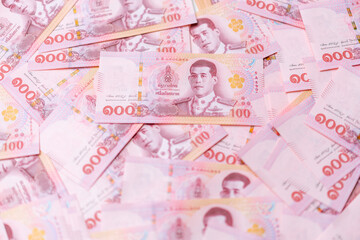 Banknotes of the Thailand 100 Baht (new design issued in 2018)