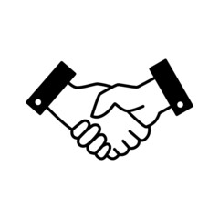 Handshake Icon Vector Design Template.