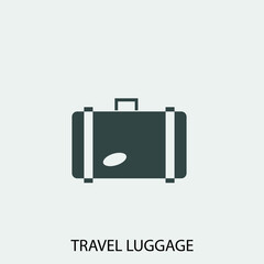 Travel_luggage vector icon illustration sign