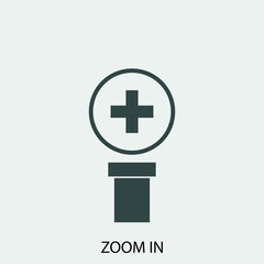 Zoom_in vector icon illustration sign