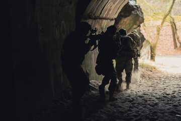 Teaming up to execute unruly government rebels . High quality photo