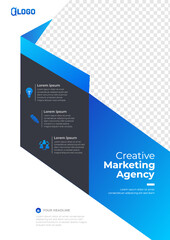 collection of modern design poster flyer brochure cover layout template, vector template in A4 size - Vector.