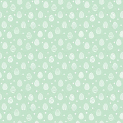 Colourful Easter pattern with decorative eggs. Wrapping paper concept. Vector