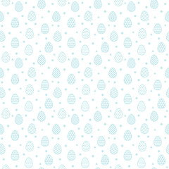 Design of an Easter pattern with eggs. Vector