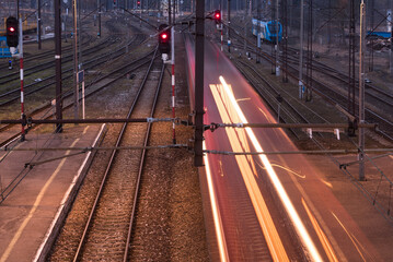 RAILWAY - Entry of a passenger train to the station