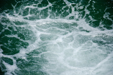 Water texture background white marine foam close up