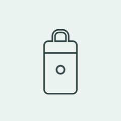 luggage vector icon illustration sign