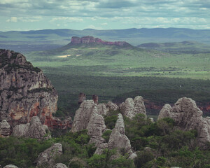 paisagens do vale do Catimbau, pernambuco, na trilha do Santuário