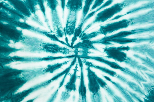 Green Spiral Tie Dye Background