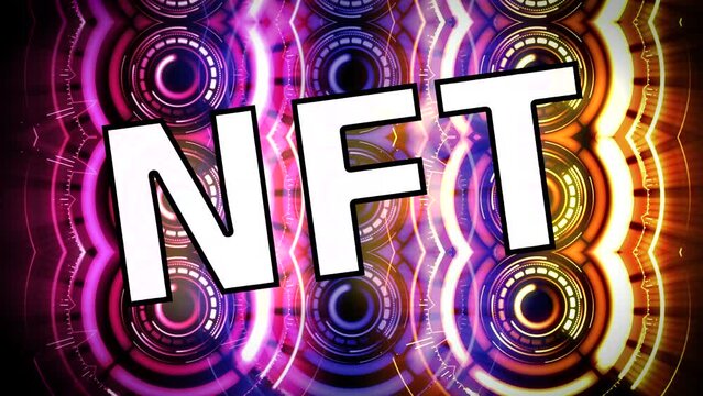 NFT Non Fungible Token concept digital Art