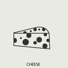 Cheese vector icon illustration sign
