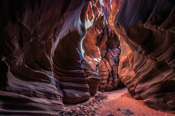 Buckskin Gulch Slot Canyon at Wire Pass Trail, Kanab, Utah