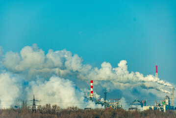 The chemical plant works in the winter!